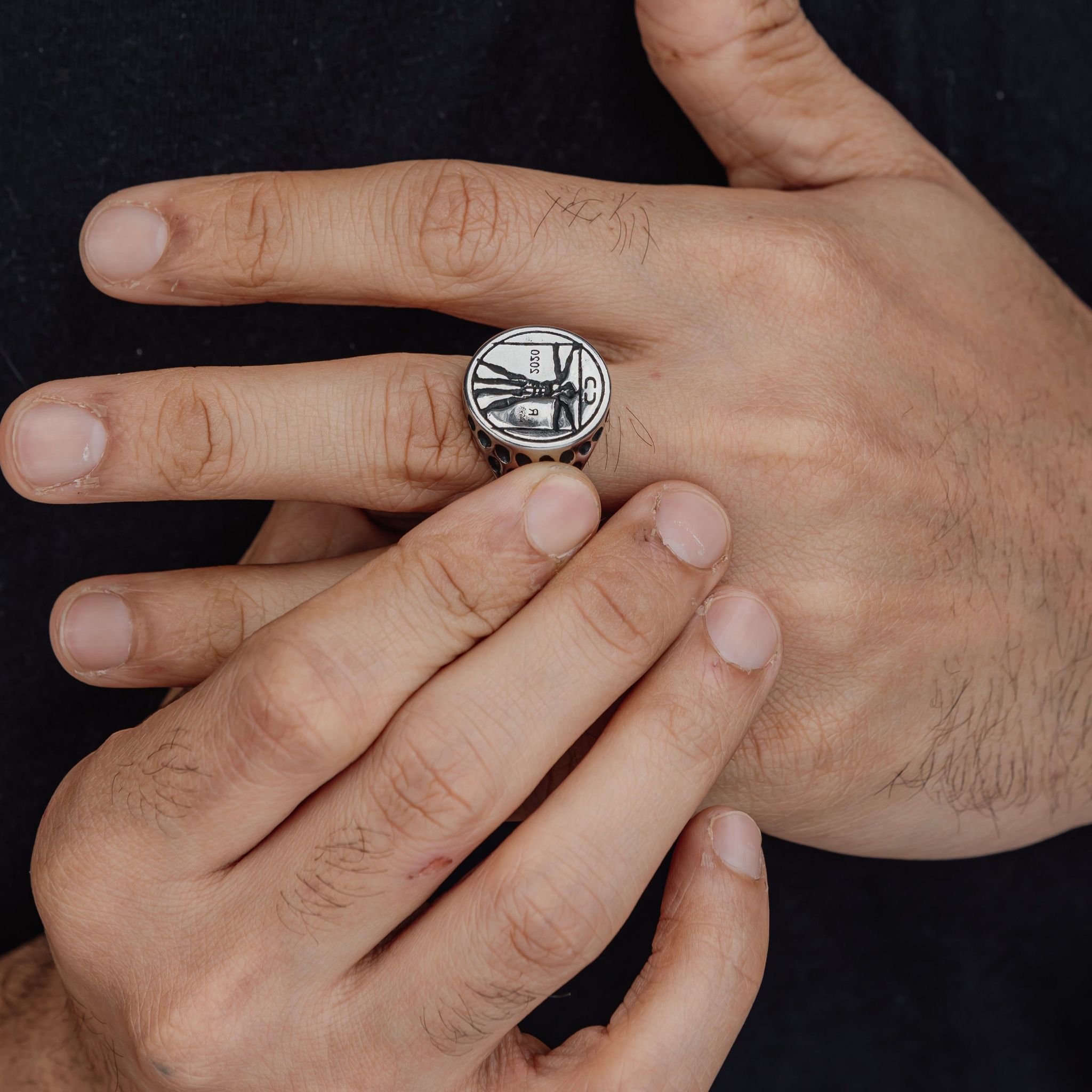 VITRUVIAN RING (SILVER)-S
