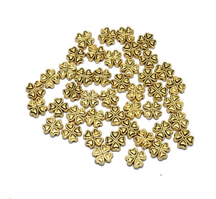 German Silver Metal Oxidize Golden Beads for Jewelry Making. , NGB-004-Per Packet of Approx 55 Pcs (50 Gram) / 10X3 MM