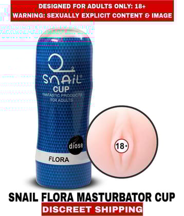 Premium Quality New Sexy toy Snail Flora Pussy Masturbator Cup Fleshtight For Men
