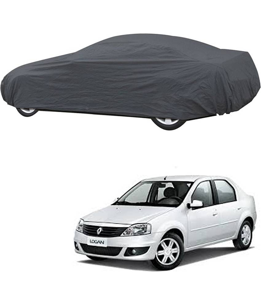 Autoretail Grey Color Dust Proof Car Body Polyster Cover Polyster For Mahindra Logan