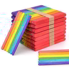 Multicolour Ice Cream Stick (Craft Purpose) - Small Size