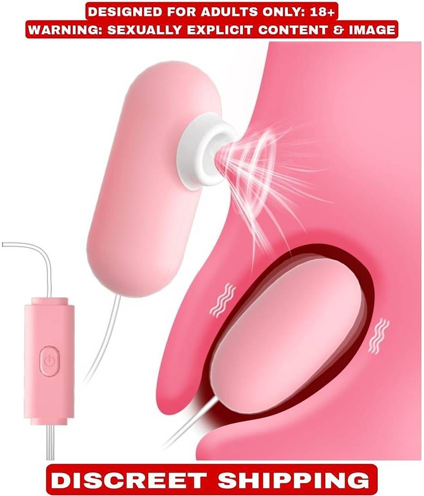 2 IN 1 SUCKER+EGG USB POWER 12 FREQUENCY VIBRATOR SEXY TOY LOW PRICE FOR WOMEN BY KAMAHOUSE