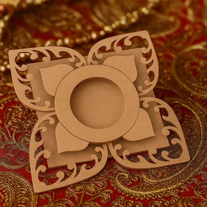 Dbeautify's DIY Laser-Cut Floral MDF Tealight Holder