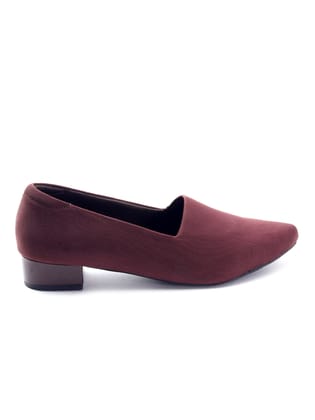 Delco Block Heel Casual Belly-36 / Brown