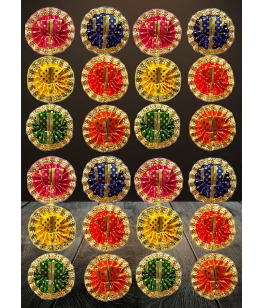 Lootnixx Laddu Gopal Goli Designe Golden Poshak 24 Piece (Size 0 No ) Set Dress