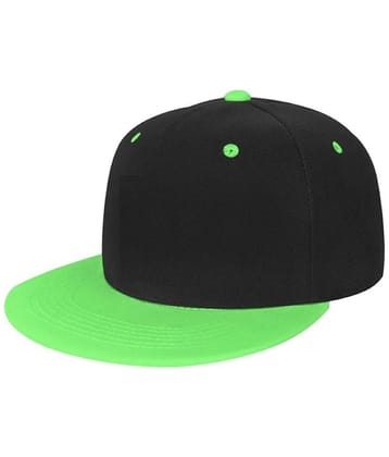 INFISPACE Kids Hip-Hop Green Color Cap -Adjustable Baseball Snapback Style Cap for Boys and Girls (Age: 4 to 10 Years) - None
