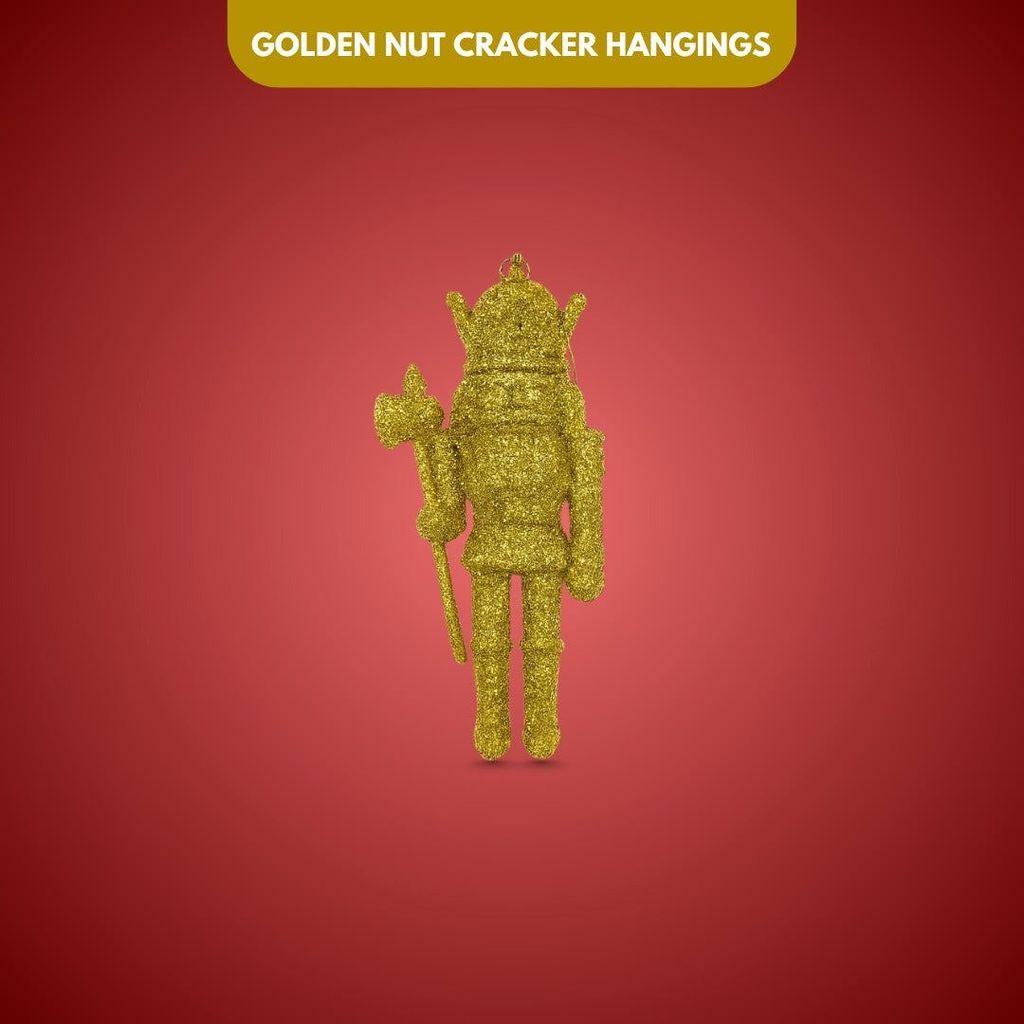 Nut Cracker Hangings Golden - 1PC - Party and Festive Needs | Buy online on ZillyBuy