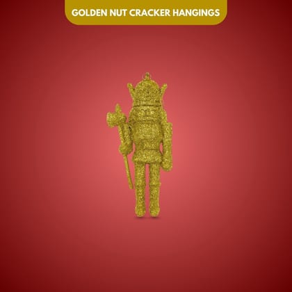 Nut Cracker Hangings Golden - 1PC