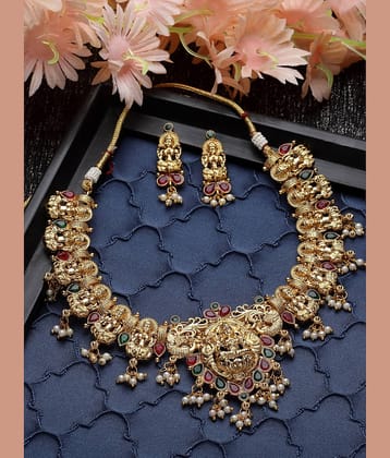 Sukkhi Gold Alloy Necklace Set ( Pack of 1 )