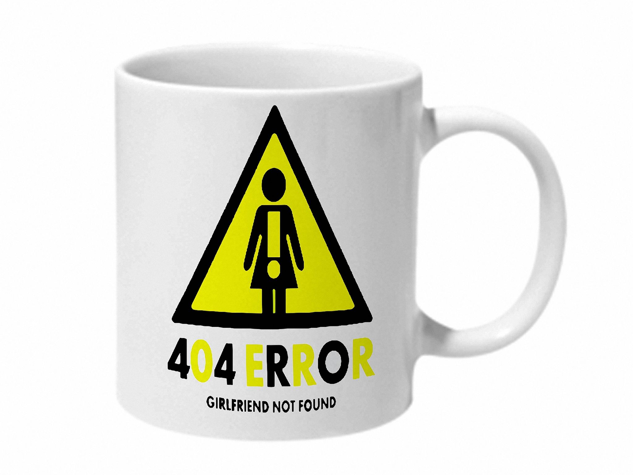 Multicolor 404 Error Girlfirend Not Found Ceramic Mug