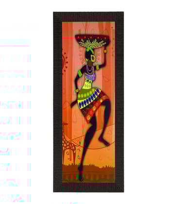 Colorful Tribal Woman Satin Matt Texture UV Art Painting