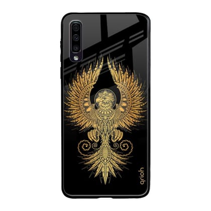 Mythical Phoenix Art Glass Case for Samsung Galaxy A70