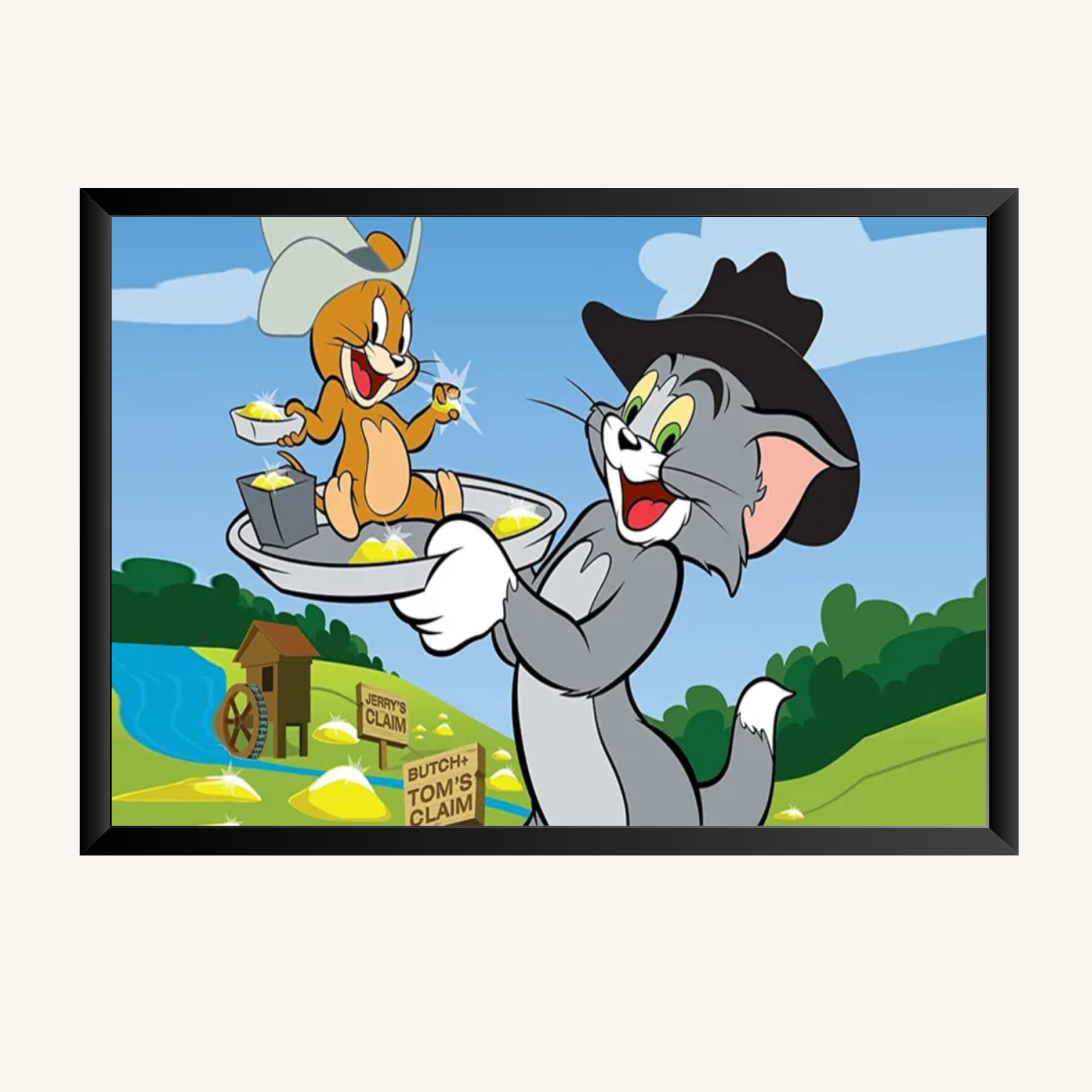 NOKKES Tom And Jerry Photo Frame Wall Poster 8X12 In Printed Poster Photo Paper 300Gsm Photo Frame For Wall Decoration _42