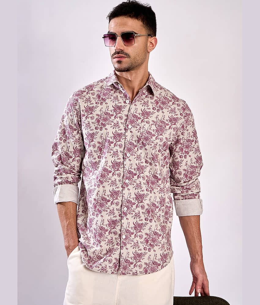 Bene Kleed 100% Cotton Regular Fit Printed Full Sleeves Men's Casual Shirt - Multi ( Pack of 1 )