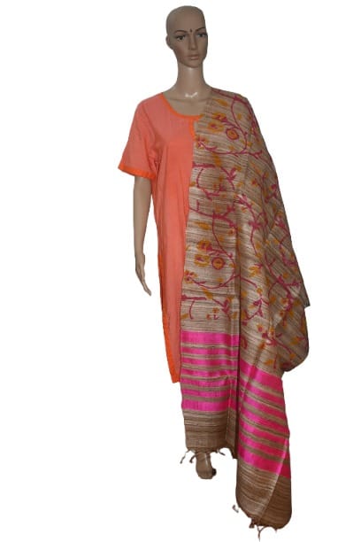 Mulberry Gheecha Dupion Dupatta