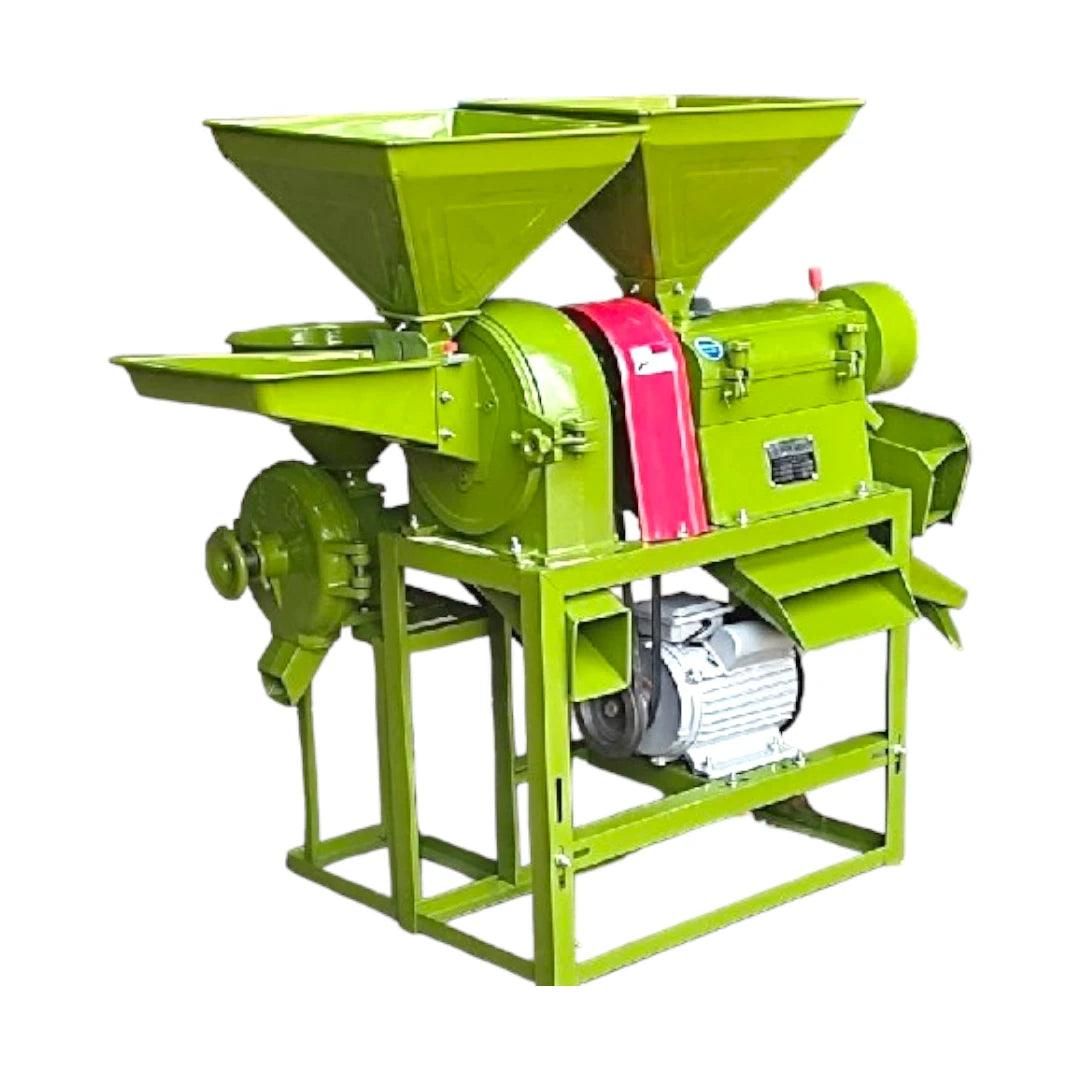 6N100 4-In-1 Mini Rice Mill With Motor