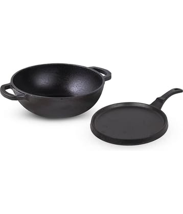 The Indus Valley - Cast Iron No Coating Pot ml ( Pack of 2 )