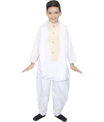 Kaku Fancy Dresses Sardar Vallabh Bhai Patel Costume For Boys | National Hero Freedom Fighter Fancy Dress For Independence Day & Republic Day - 5-6 Years