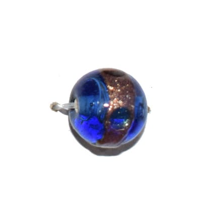 Beadwaala Handmade Fancy Lampwork Glass Beads For Jewelry Making. (Round) SFL-111-Per Packet 25 Pcs / 12 MM