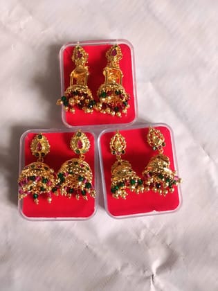 Elegant One Gram Gold Earrings