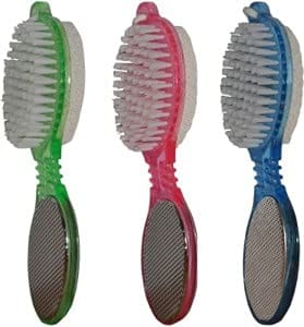 Elecsera Foot File With Pedicure Brush(4 in 1) Pack of 3 (Multicolor) (Multicolor) - Body Care - Loofah and Other Tools | Buy online on ZillyBuy