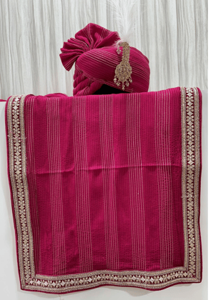 RANI LINING  SAFA DUPATTA SET ( ONPAPER PATTERN)