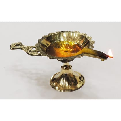 Brass Swastic Deepak No. 4 (ZMAS144 E)
