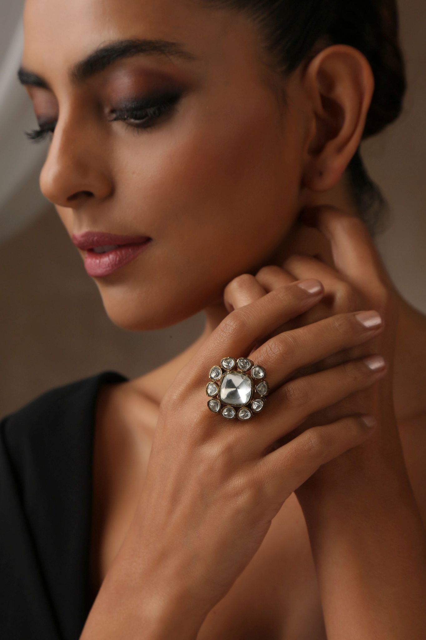 Livia Gold Polki Ring-Polki