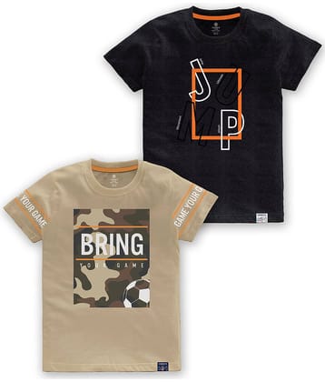 CODEZ Pack of 1 Boys Cotton Blend T-Shirt ( Multi Color )