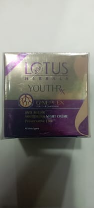 Lotus herbals youthrx ginelex night cream 30 g