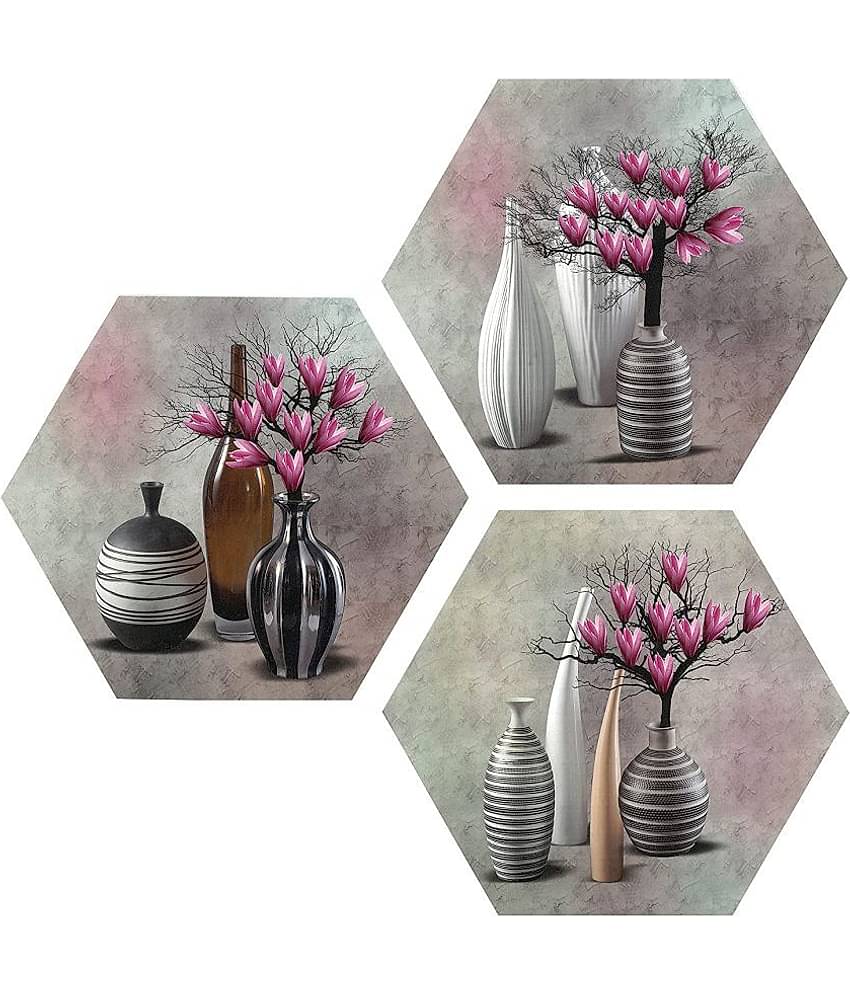 Indianara Hexagon Paintings MDF Painting Without Frame