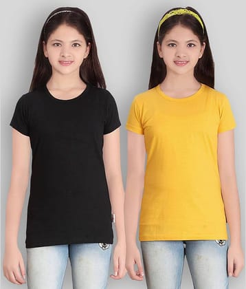Sini Mini Pack of 2 Girls Cotton T-Shirt ( Blue )