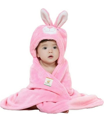 aurapuro - Cotton Pink Solid Bath Towel ( Pack of 1 )