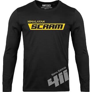 FastB Men Typography Round Neck Black T-Shirt