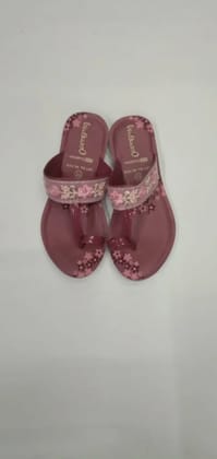 Womens Pink Slide Sandals