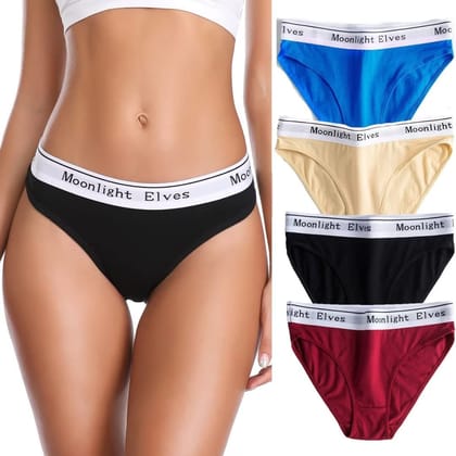 Premium Imported Underwear - Women Pack Of 4 Briefs-M / Multicolour