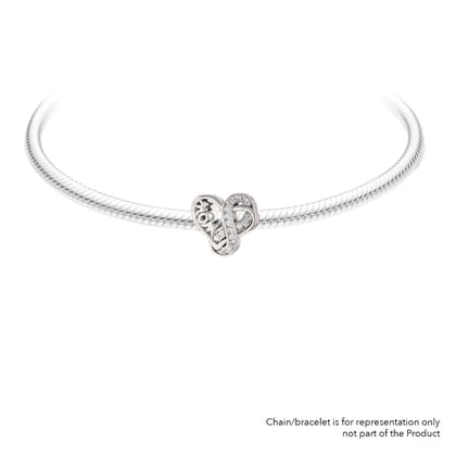 Infinity love Mom | 925 Silver charms for Bracelets / Chain-Free / Silver / Modern