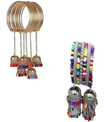 Samridhi DC Multicolor Bangle ( Pack of 2 )