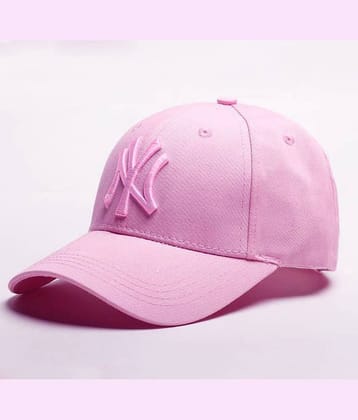 Babji Pink cotton Women's Cap ( Pack of 1 )