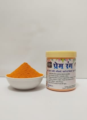 Swadisht Sanjeevani Handmade Organic Orange (Kesari) Gulal 100 gm