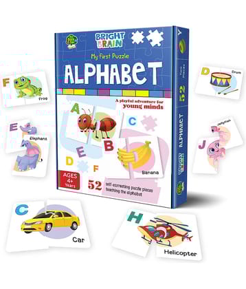 The Book Tree Alphabet Puzzle - 52 Piece Jigsaw Puzzle for Preschoolers, Educational Toy for Learning ABC and Letters, Gifts for Kids Ages 3 to 6
