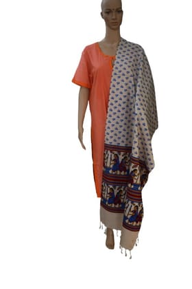 Pure organic Tussar Eri Printed Stole