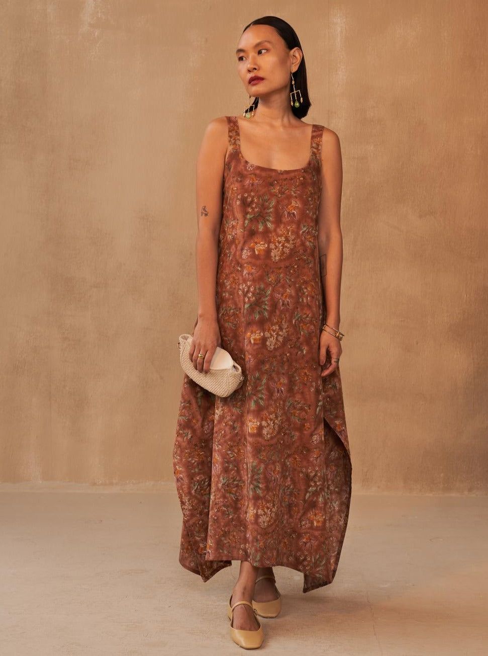 Endless Fields Kala Cotton Maxi Dress-3XS