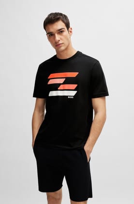 Original -Mens Half Sleeve H U G O Printed T-shirt-M