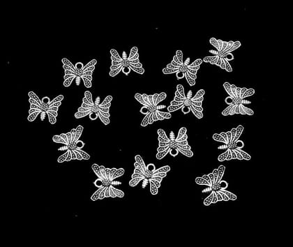 Silver Mini Metal Alloy Charms Silver Smooth Finish Use For Jewelry Makings , CHS-037-Per Packet of Approx 65 Pcs (50 Gram) / 13 MM