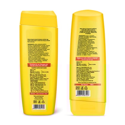 Nisha Shampoo and Conditioner Combo Pack 180ml, Egg Protein Shampoo Conditioner for Strong & Smooth Hair