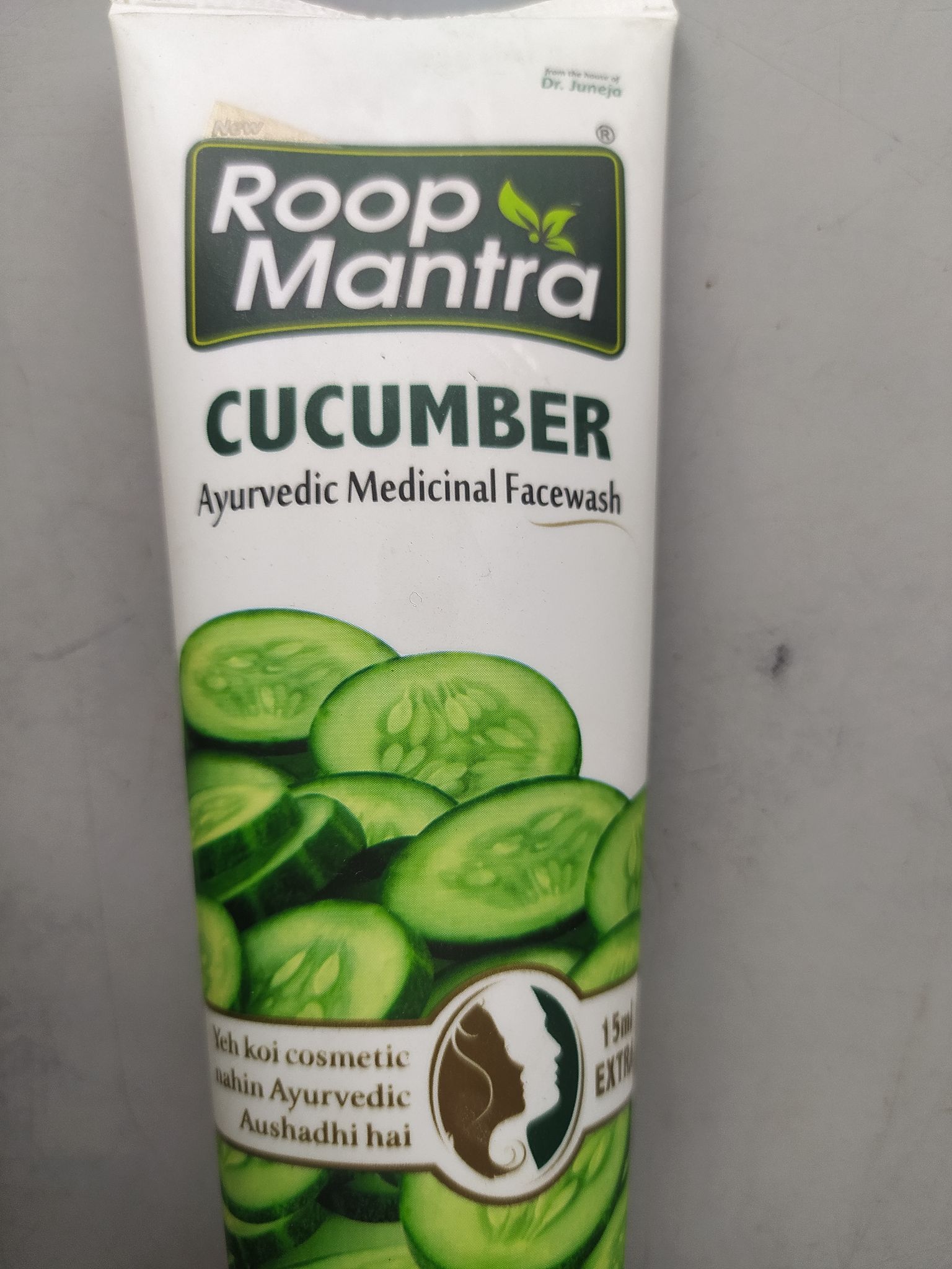 Dr. juneja Roop Mantra Cucumber Ayurvedic medicinal facewash 