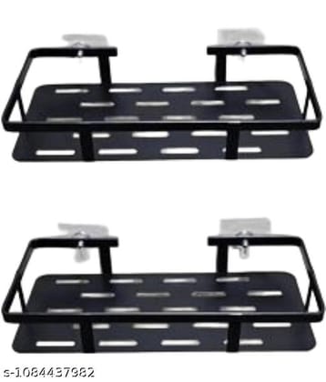 DHRUMIT Heavy Shelf for Wall Bathroom Corner Kitchen Self Adhesive