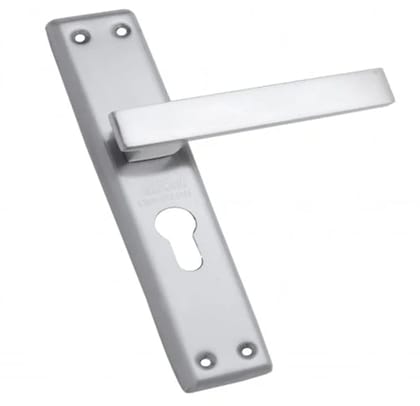 ADISON Door Handle Body Stylish Stainless Steel Mortise Handle Pack of 1 Silver Colour 8 Inch Handle Pack of 2 Both Side Handle Square Design Handle | Silver