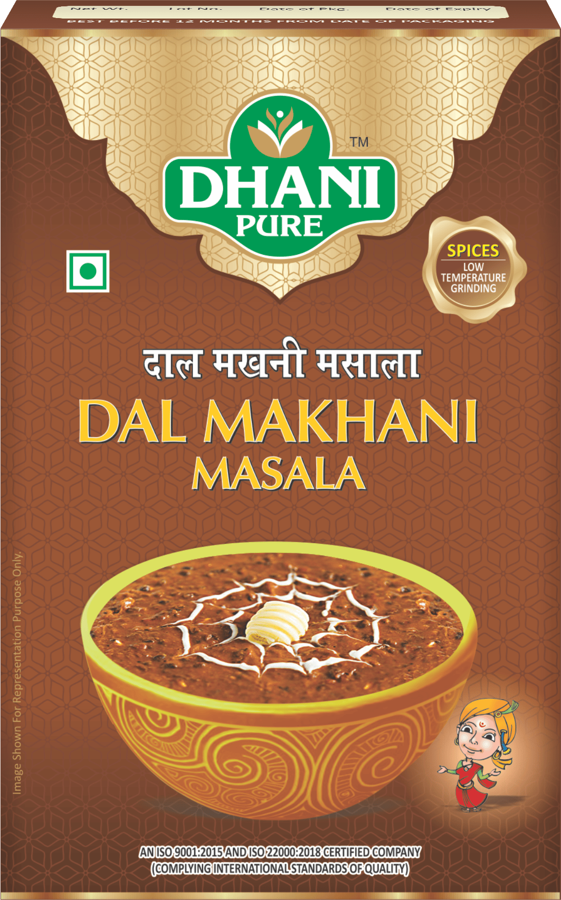 Dhani Pure Dal Makhani Masala Box, 100g